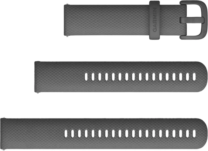 Ремінець силіконовий Garmin QuickFit 20 мм Dark Grey (010-13021-00) - зображення 1