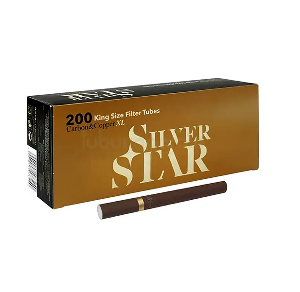 Гільзи для сигарет Silver Star X-Long Carbon & Сopper 24мм 200шт - изображение 5