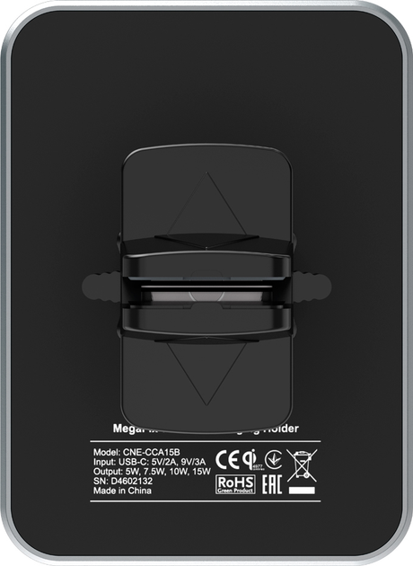Uchwyt samochodowy Canyon Megafix QI 5 V / 2 A, 9 V / 3 A Black (CNE-CCA15B) - obraz 4