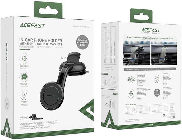 Автотримач для телефона Acefast D7 Black (6974316281238) - зображення 6