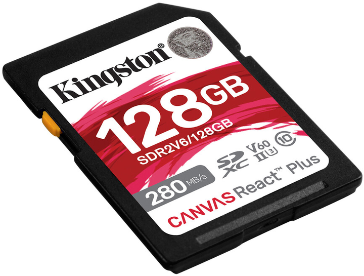 Карта пам'яті Kingston SDXC 128GB Canvas React Plus Class 10 UHS-II U3 V60 (SDR2V6/128GB) - зображення 2