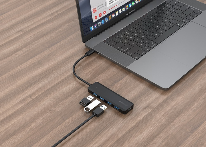 USB-хаб Gembird на 4 порти USB 3.1 USB-C (UHB-CM-U3P4P-01) - зображення 3