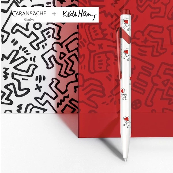 Ручка Caran d'Ache 849 Keith Haring біла + бокс - изображение 2