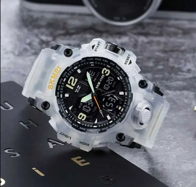 Годинник наручний чоловічий SKMEI 1155 White - изображение 4