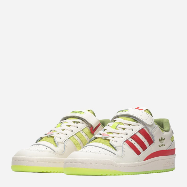Sneakersy męskie skórzane Adidas Forum Low x The Grinch ID3512 44.5 Białe (4067886722095) - obraz 2
