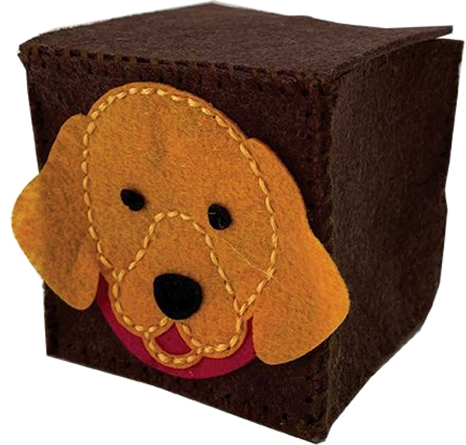 Набір для шиття Toys Inn Stnux Felt Knitting Будка для собак Коричнева (5901583297496) - зображення 2