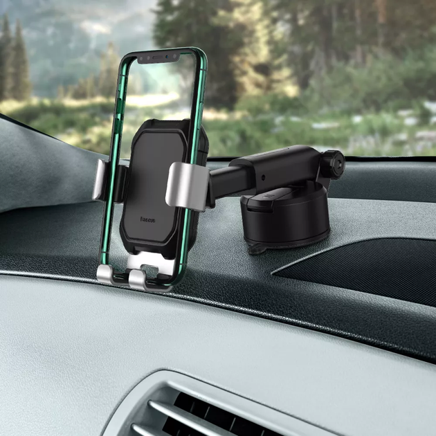 Автомобильный держатель Baseus Tank Gravity Car Mount Holder (SUYL-TK01) Black [64541] - изображение 8