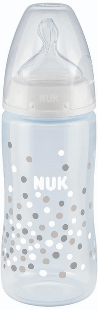 Пляшка для годування Nuk First Choice Plus із силіконовою соскою 300 мл Бежева (4008600400530) - зображення 2