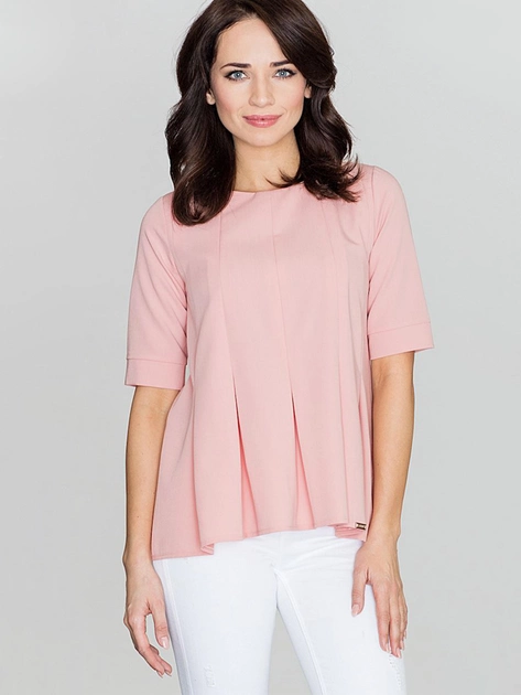 Блузка жіноча Lenitif K370 S Рожева (5902194330305) - зображення 1