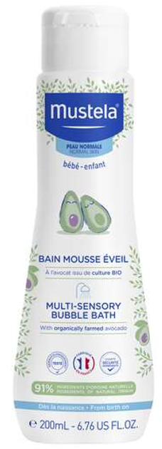 Дитяча піна для ванн Mustela Multi-Sensory Bubble Bath 200 мл (3504105035396) - зображення 1