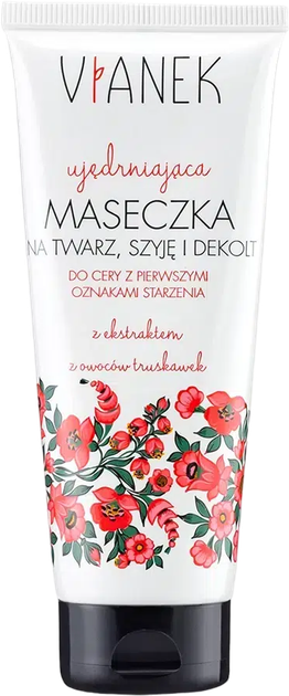 Maska do twarzy na szyję i dekolt Vianek Wzmacniająca 75 ml (5902249016116) - obraz 1