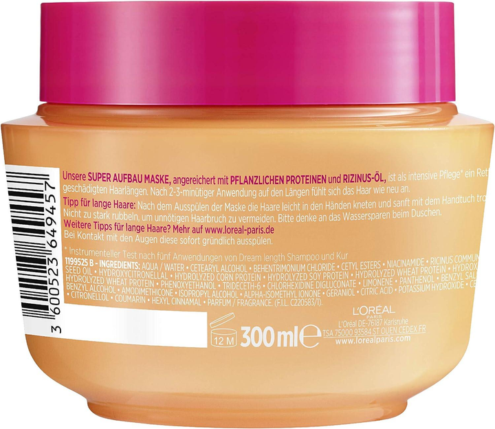 Маска для волосся L'Oreal Paris Elseve Dream Length Intensive Treatment 300 мл (3600523649457) - зображення 2