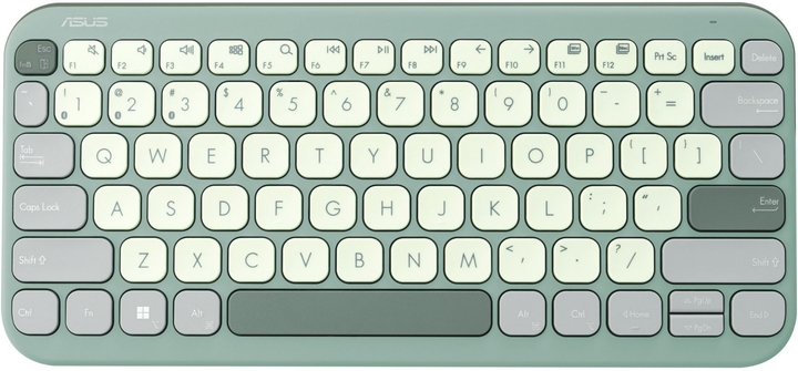 Клавіатура бездротова ASUS Marshmallow KW100 Green (90XB0880-BKB050) - зображення 1