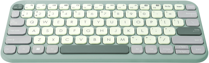 Клавіатура бездротова ASUS Marshmallow KW100 Green (90XB0880-BKB050) - зображення 2