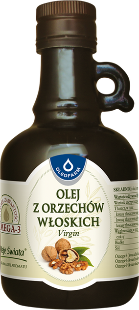 Olej z orzechów włoskich tłoczony Oleofarm na zimno 250 ml (5907078675039) - obraz 1