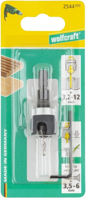 Wiertło stożkowe Wolfcraft średnica 3.2 – 12 mm (wr2544000) - obraz 4