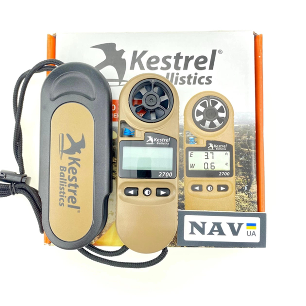 Метеостанція Kestrel 2700 Ballistics Weather Meter (TAN) - зображення 2