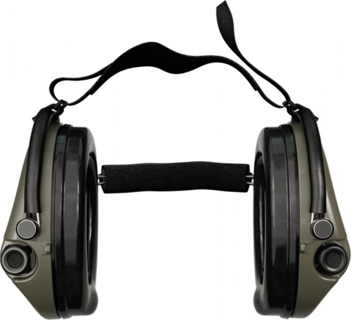 Активні навушники для стрільби Sordin Supreme Pro-X Neckband Olive із заднім тримачем під шолом - зображення 2