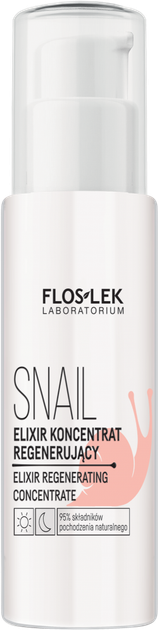 Zestaw do pielęgnacji twarzy Floslek Snail Eliksir do twarzy 30 ml + Krem do twarzy 50 ml (5905043006925) - obraz 2