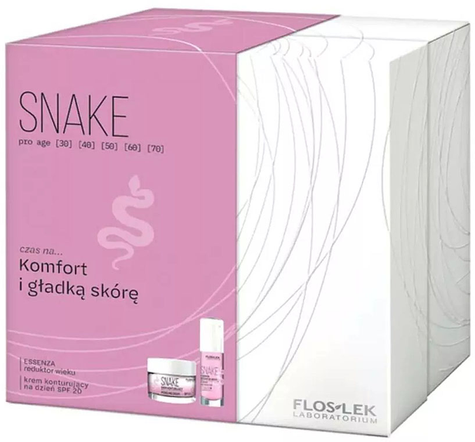 Набір для догляду за обличчям Floslek Snake Есенція для обличчя 30 мл + Крем для обличчя 50 мл (5905043022833) - зображення 1
