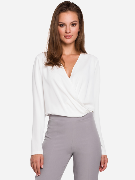 Блузка жіноча Makover K037 S Біла (5903068462863) - зображення 1