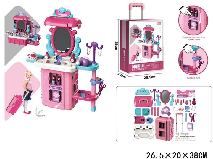 Туалетний столик для ляльок Gazelo з аксесуарами (5900949448527) - зображення 1