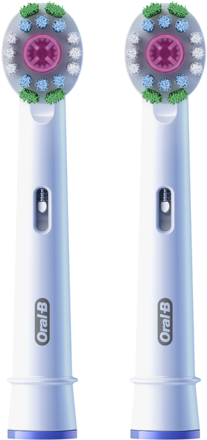 Końcówki do szczoteczki elektrycznej Oral-B Pro 3D White, 2 szt. (8006540847183) - obraz 3