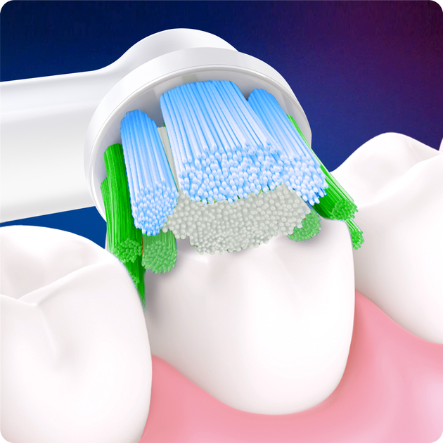 Насадки для електричної зубної щітки Oral-B Pro Precision Clean, 2 шт білі (8006540847367) - зображення 4