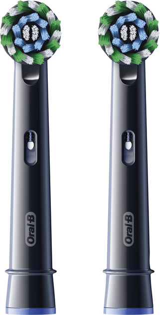 Насадки для електричної зубної щітки Oral-B Pro Cross Action Чорні, 2 шт (8006540847657) - зображення 3