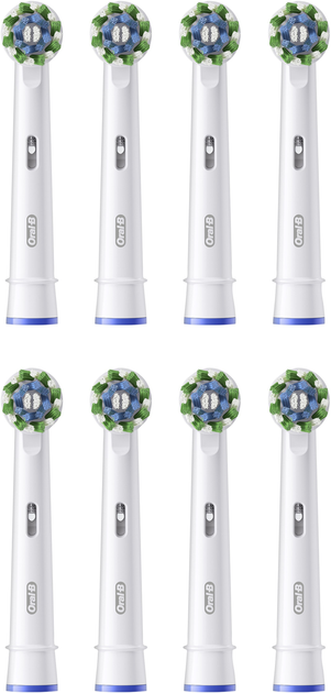 Насадки для електричної зубної щітки Oral-B Pro Cross Action, 8 шт білі (8006540847855) - зображення 3