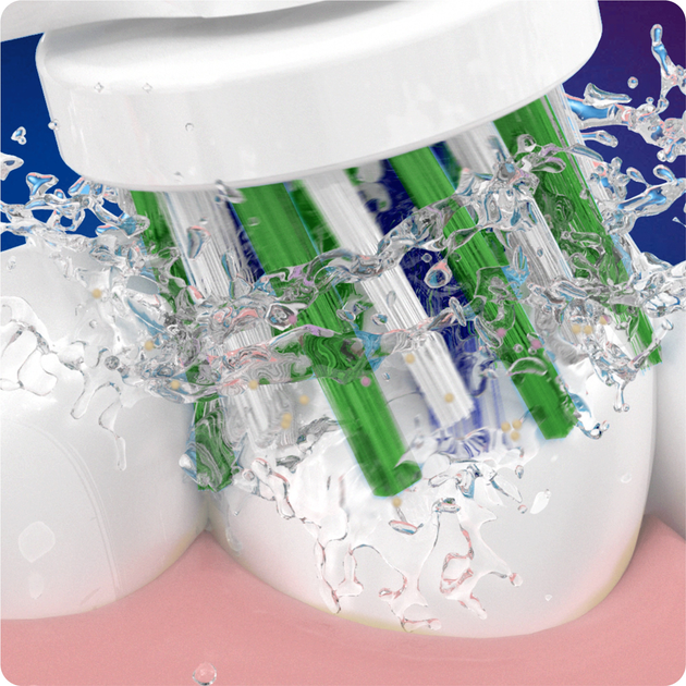 Насадки для електричної зубної щітки Oral-B Pro Cross Action, 8 шт білі (8006540847855) - зображення 4
