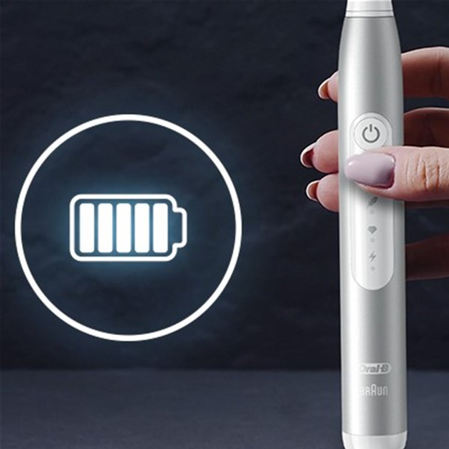 Szczoteczka elektryczna do zębów Oral-b Braun Pulsonic Slim Luxe 4500 Srebro (4210201396406) - obraz 6