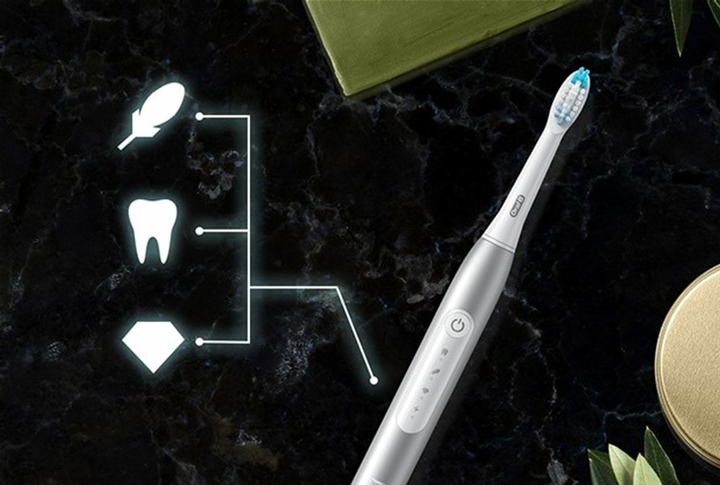 Szczoteczka elektryczna do zębów Oral-b Braun Pulsonic Slim Luxe 4500 Srebro (4210201396406) - obraz 7