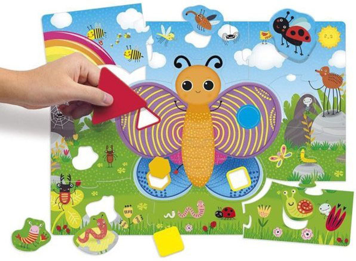 Gra planszowa Lisciani Carotina Baby Motyl Kształty i kolory (8008324072156) - obraz 3
