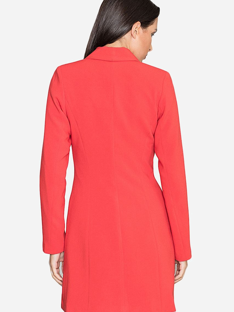 Sukienka krótka jesienna damska Figl M447 L Czerwona (5901299587393) - obraz 2