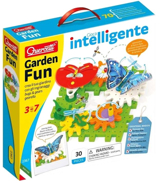 Конструктор Quercetti Garden Fun 30 деталей (8007905023679) - зображення 1