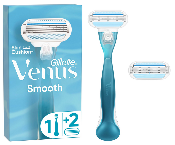 Maszynka do golenia dla kobiet Gillette Venus Smooth z 2 wymiennymi wkładami (8001090585752) - obraz 2