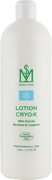 Лосьйон з ментолом і камфорою КРІО-ДО - Medicafarm Body Care Lotion Cryo-K Menthol&Camphre 1000ml (250271-55558) - изображение 1