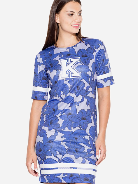 Плаття-футболка коротке літнє жіноче Katrus K449 S Різнокольорове (5902194341783) - зображення 1