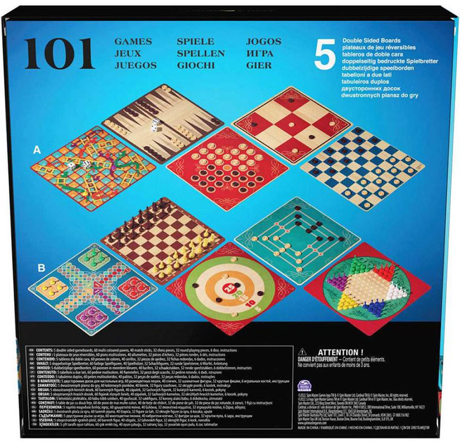 Zestaw gier klasycznych Spin Master 101 Gra (6065340) (778988436578) - obraz 5