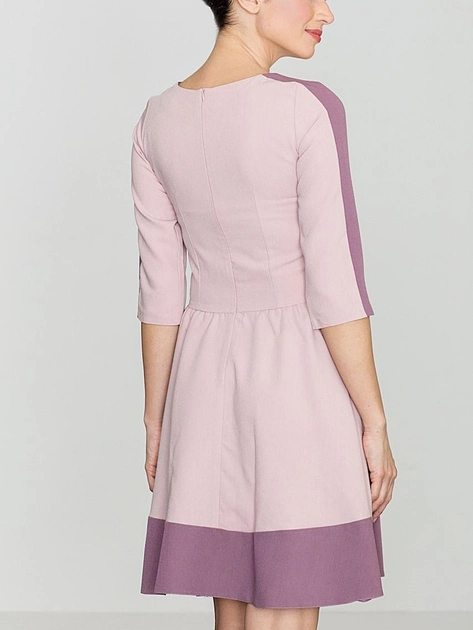 Плаття коротке осіннє жіноче Lenitif K057 L Рожеве (5902194305136) - зображення 2