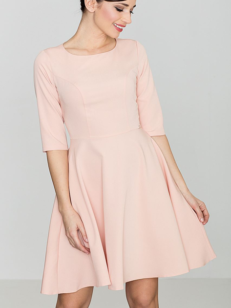 Плаття коротке літнє жіноче Lenitif K219 XL Рожеве (5902194309387) - зображення 1