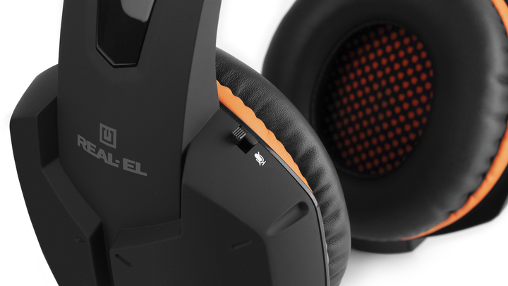 Наушники Real-El GDX-7700 Surround 7.1 Black-orange (EL124100016) - изображение 11