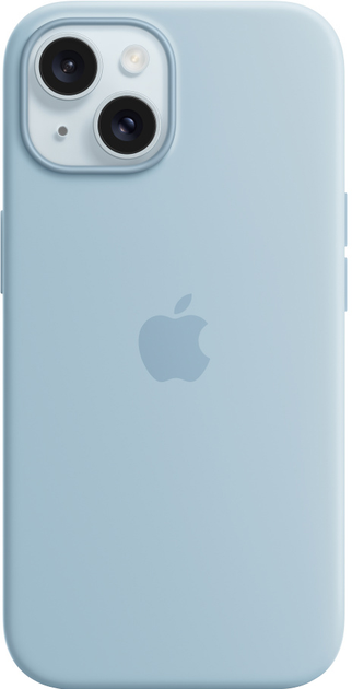 Панель Apple MagSafe Silicone Case для Apple iPhone 15 Light Blue (MWND3) - зображення 1