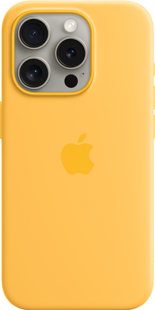 Панель Apple MagSafe Silicone Case для Apple iPhone 15 Pro Sunshine (MWNK3) - зображення 1