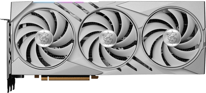 Karta graficzna MSI PCI-Ex GeForce RTX 4080 Super 16G Gaming X Slim White 16GB GDDR6X (256bit) (2625/23000) (2 x HDMI, 2 x DisplayPort) (RTX 4080 SUPER 16G GAMING X SLIM WHITE) - obraz 1