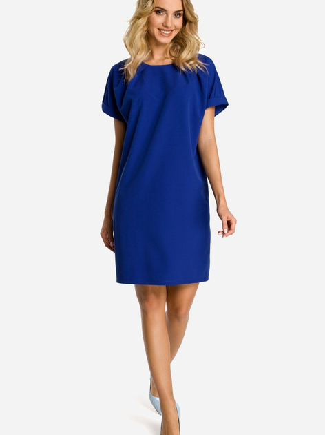 Sukienka koszulka krótka letnia damska Made Of Emotion M337 S Niebieska (5902041197310) - obraz 1