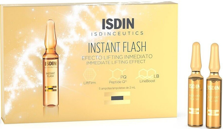 Сироватка для обличчя Isdin Instant Flash Face Firming Serum зміцнювальна 5 x 2 мл (8429420165472) - зображення 1