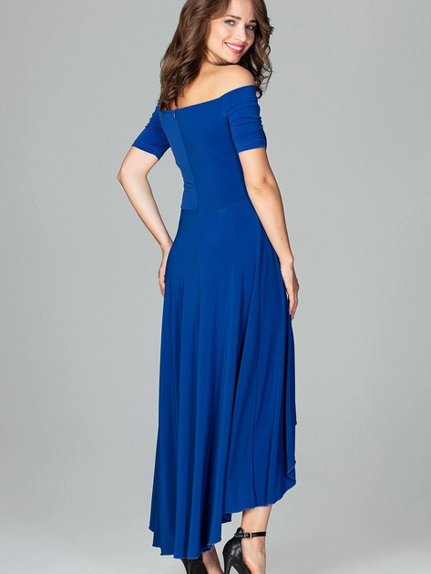 Плаття довге літнє жіноче Lenitif K485 S Синє (5902194353649) - зображення 2