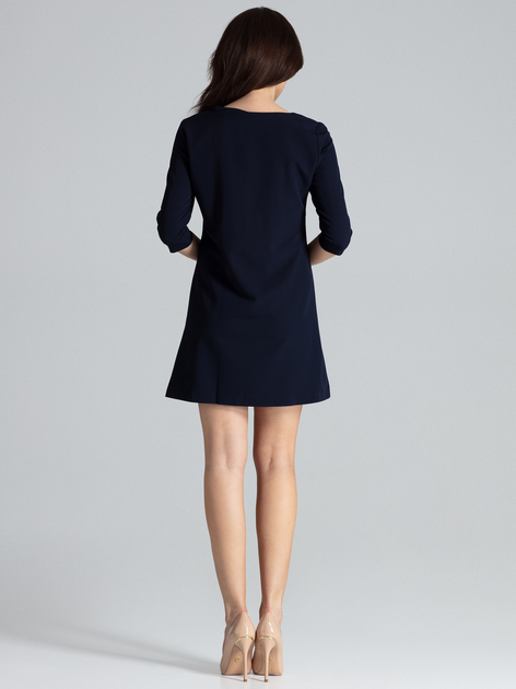 Плаття коротке літнє жіноче Lenitif L001 XL Темно-синє (5902194355650) - зображення 2